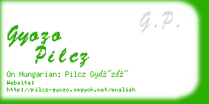 gyozo pilcz business card